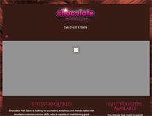 Tablet Screenshot of chocolatehairsalon.com